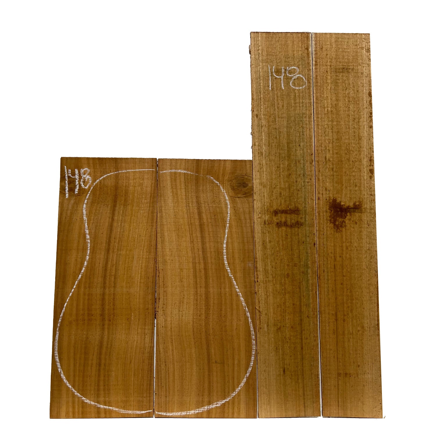 Acacia Classical Guitar Back & Side Set #148 - Exotic Wood Zone - Buy online Across USA 