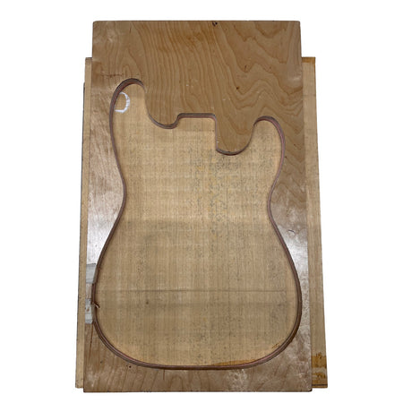 African Swamp Ash/Ayous Electric/Bass Guitar Single Piece Wood Body Blanks 21.5″ x 15-3/4″ x 2-1/4″ #65 - Exotic Wood Zone - Buy online Across USA 