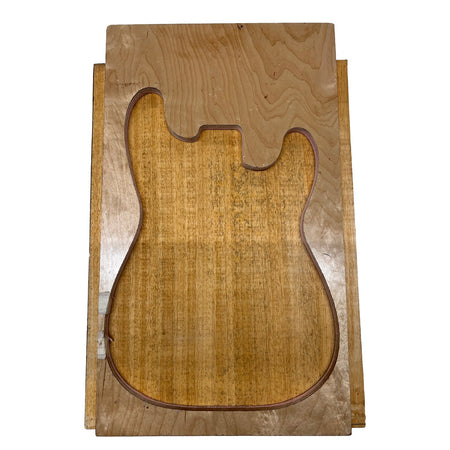 African Swamp Ash/Ayous Electric/Bass Guitar Single Piece Wood Body Blanks 21.5″ x 15-3/4″ x 2-1/4″ #65 - Exotic Wood Zone - Buy online Across USA 