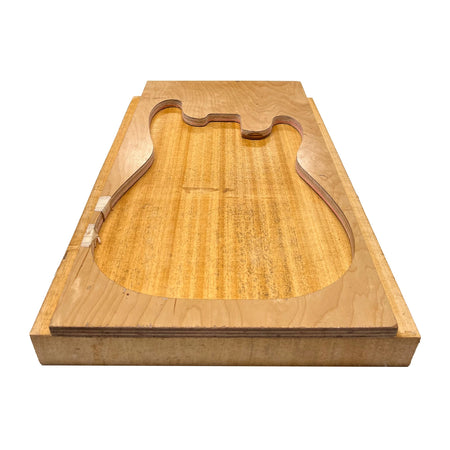 African Swamp Ash/Ayous Electric/Bass Guitar Single Piece Wood Body Blanks 21.5″ x 15-3/4″ x 2-1/4″ #73 - Exotic Wood Zone - Buy online Across USA 