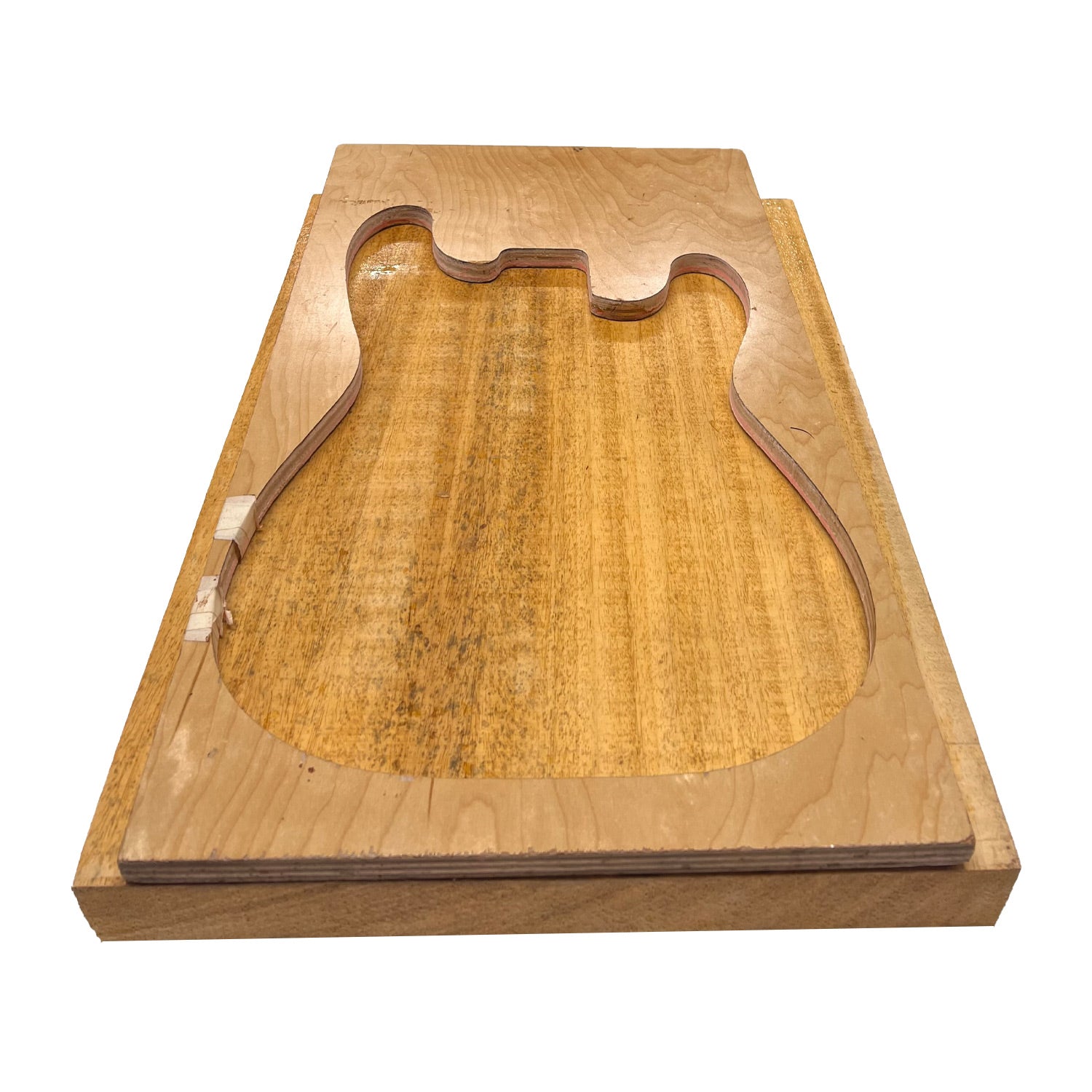 African Swamp Ash/Ayous Electric/Bass Guitar Single Piece Wood Body Blanks 21.5″ x 15-3/4″ x 2-1/4″ 