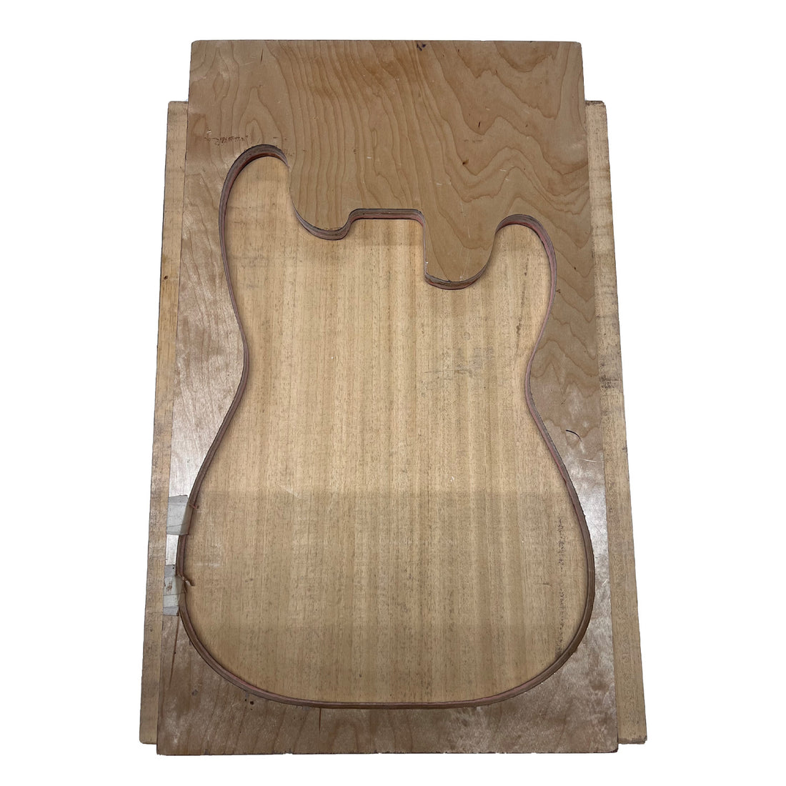 African Swam Ash/Ayous Electric/Bass Guitar Single Piece Wood Body Blanks 21.5″ x 15-3/4″ x 2-1/4″ 