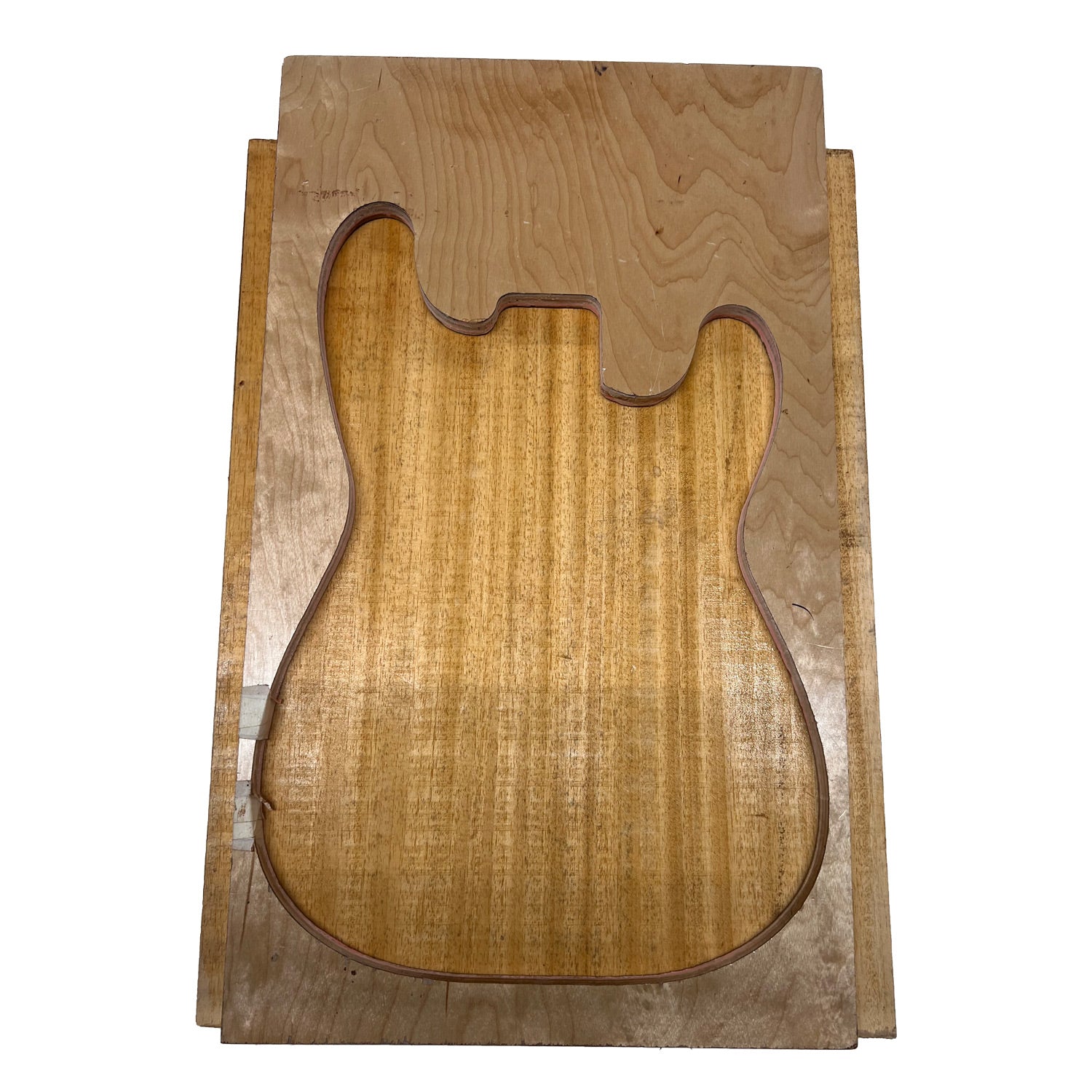 African Swam Ash/Ayous Electric/Bass Guitar Single Piece Wood Body Blanks 21.5″ x 15-3/4″ x 2-1/4″ #86 - Exotic Wood Zone - Buy online Across USA 