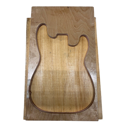 African Swamp Ash/Ayous Electric/Bass Guitar Single Piece Wood Body Blanks 21.5″ x 15-3/4″ x 2-1/4″ 