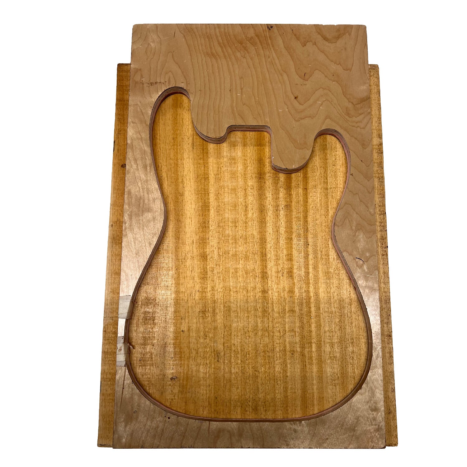 African Swamp Ash/Ayous Electric/Bass Guitar Single Piece Wood Body Blanks 21.5″ x 15-3/4″ x 2-1/4″ 