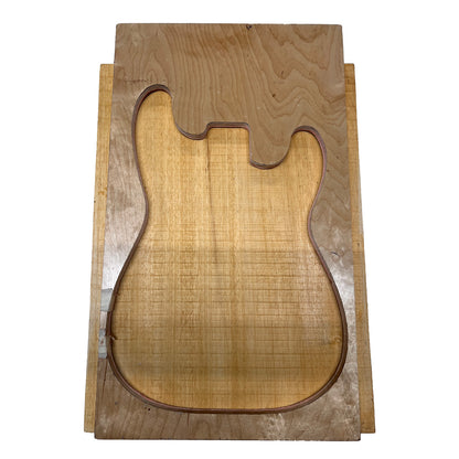 African Swamp Ash/Ayous Electric/Bass Guitar Single Piece Wood Body Blanks 21.5″ x 15-3/4″ x 2-1/4″ 