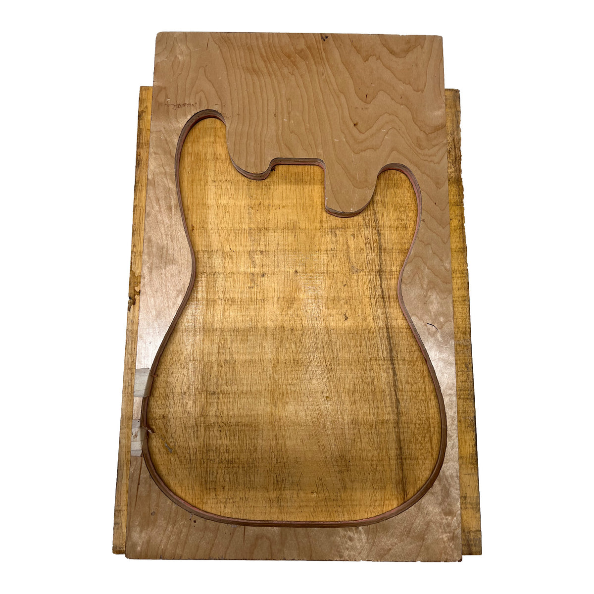 African Swamp Ash/Ayous Electric/Bass Guitar Single Piece Wood Body Blanks 21.5″ x 15-3/4″ x 2-1/4″ #99 - Exotic Wood Zone - Buy online Across USA 