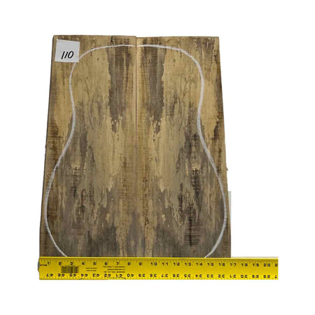 Yellow Tamarind Dreadnought Guitar Back & Side Set #110 - Exotic Wood Zone - Buy online Across USA 