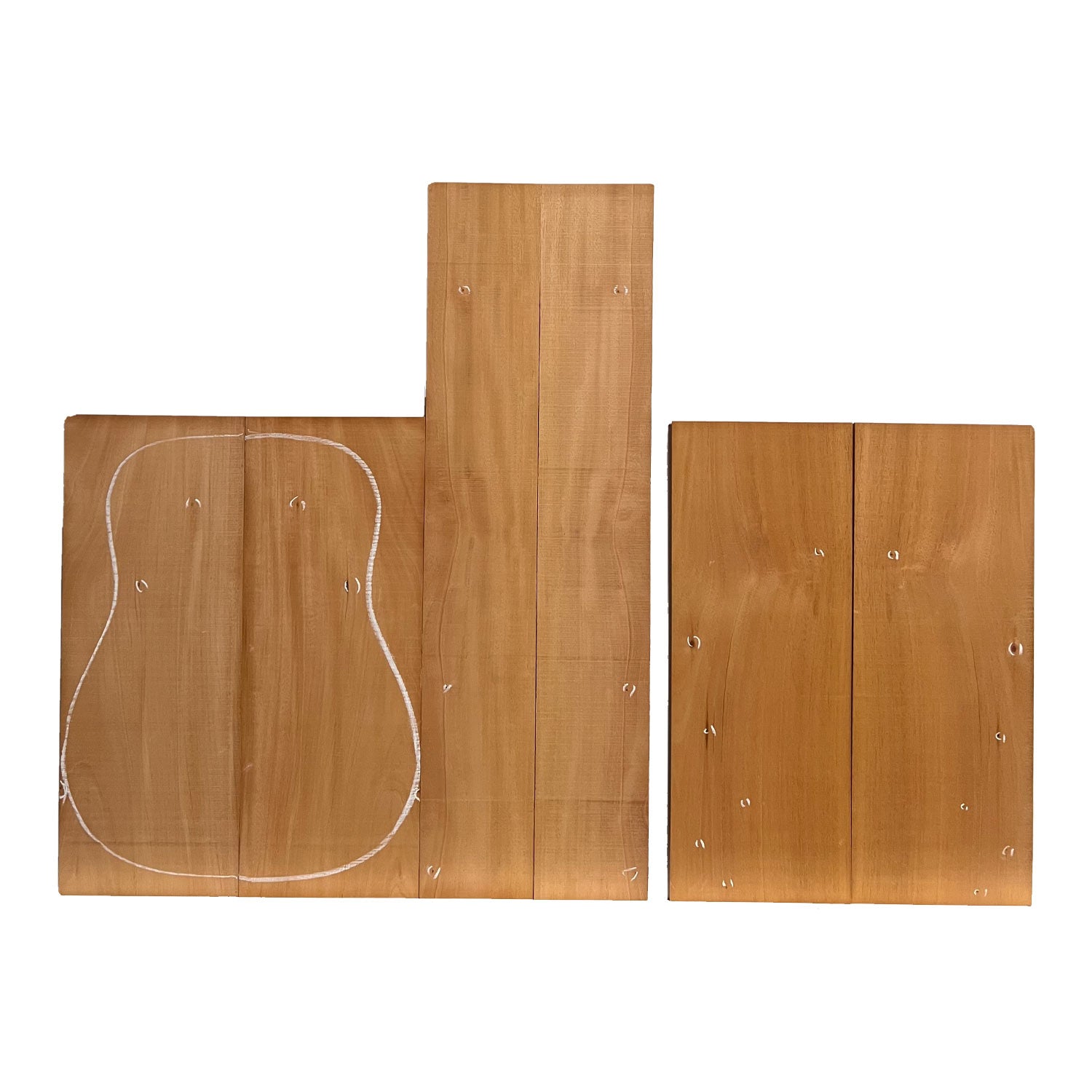 Seconds Genuine Mahogany Guitar Back &amp; Side Set + Top Sets - Exotic Wood Zone - Buy online Across USA 