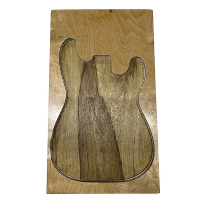 Black Limba Semi Explorer Electric/Bass Guitar Body Blanks 24&quot; x 18&quot; x 2&quot; - Exotic Wood Zone - Buy online Across USA 