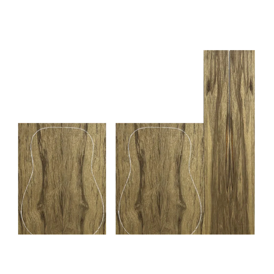 Black Limba Parlor Guitar Back & Side Sets + Top Sets - Exotic Wood Zone - Buy online Across USA 