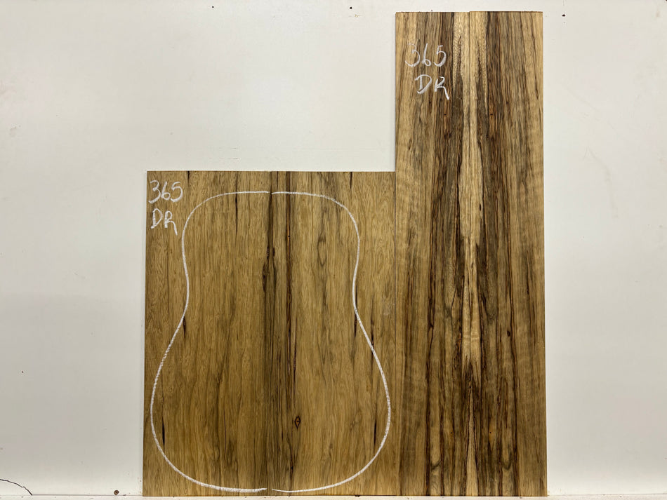 Black Limba Dreadnought Guitar Back and Side Set #365