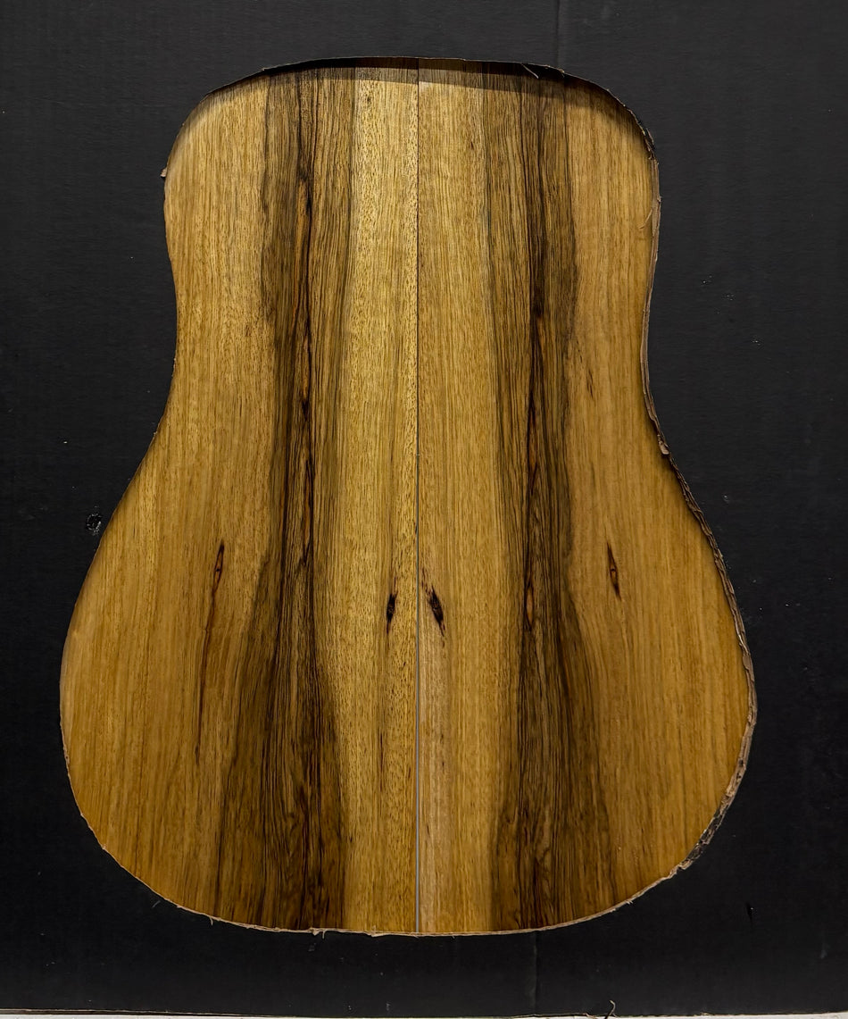 Black Limba Dreadnought Guitar Back and Side Set #387