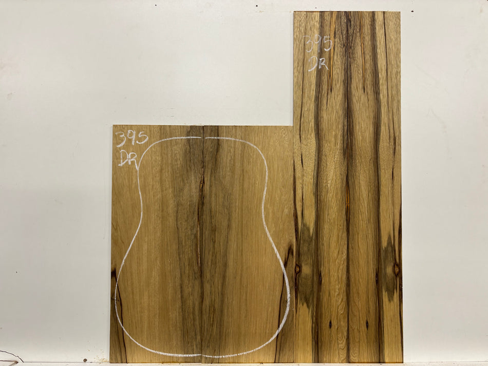 Black Limba Dreadnought Guitar Back and Side Set #395