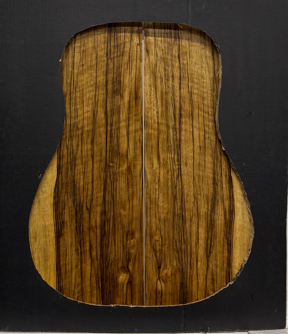 Black Limba Dreadnought Guitar Back and Side Set #396