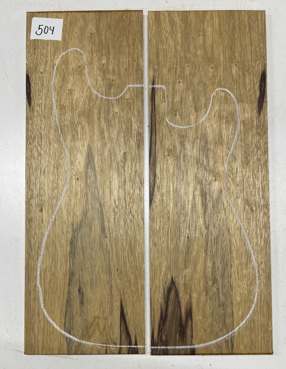 Black Limba Guitar Drop Top - 21" x 7-1/4" x 3/8" #504