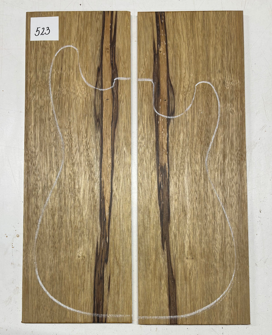 Black Limba Guitar Drop Top - 21" x 7-1/4" x 3/8" #523