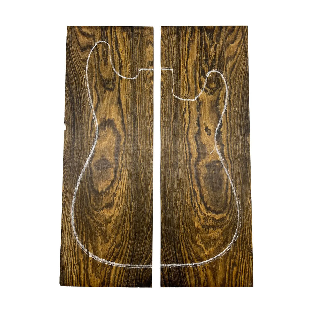 Bocote Bookmatched Guitar Drop Tops 21" x 7" x 1/4" - Exotic Wood Zone - Buy online Across USA 