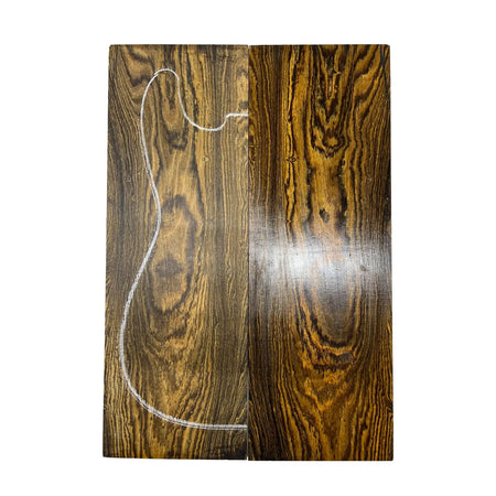 Bocote Bookmatched Guitar Drop Tops 21" x 7" x 1/4" - Exotic Wood Zone - Buy online Across USA 