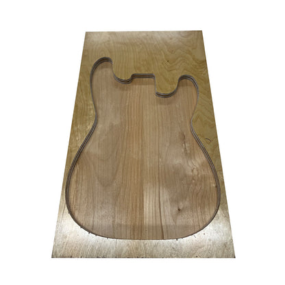 Alder Electric/Bass Guitar Body Blanks- 21&quot; x 14&quot; x 2&quot; - 2 Pieces Glued - Exotic Wood Zone - Buy online Across USA 