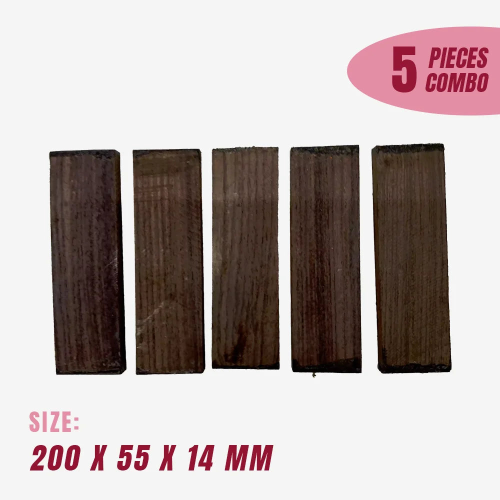 Pack of 5, East Indian Rosewood Guitar Bridge Blanks - 200 X 55 X 14 mm - Exotic Wood Zone - Buy online Across USA 