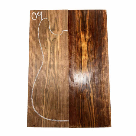 Chechen/Caribbean Rosewood Bookmatched Guitar Drop Tops  21" x 7" x 3/8" #09 - Exotic Wood Zone - Buy online Across USA 