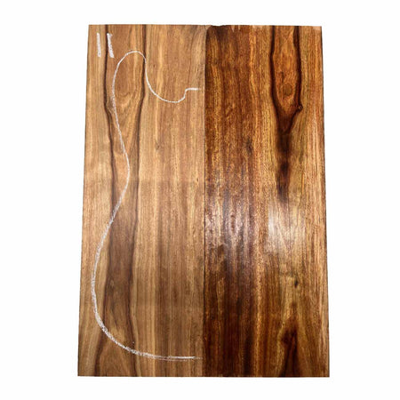 Chechen/Caribbean Rosewood Bookmatched Guitar Drop Tops 21" x 7" x 3/8" #11 - Exotic Wood Zone - Buy online Across USA 