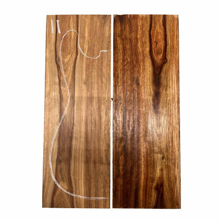 Chechen/Caribbean Rosewood Bookmatched Guitar Drop Tops 21" x 7" x 3/8" #11 - Exotic Wood Zone - Buy online Across USA 