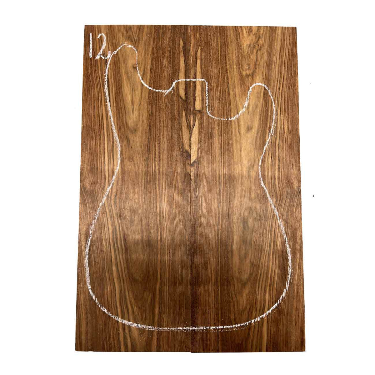 Chechen/Caribbean Rosewood Bookmatched Guitar Drop Tops  21" x 7" x 3/8" #12 - Exotic Wood Zone - Buy online Across USA 