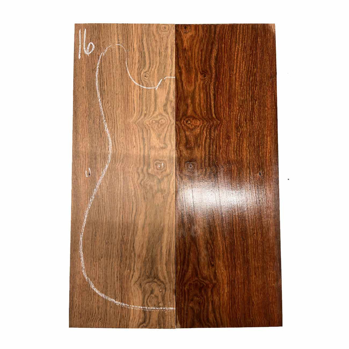 Chechen/Caribbean Rosewood Bookmatched Guitar Drop Tops  21" x 7" x 3/8" #16 - Exotic Wood Zone - Buy online Across USA 