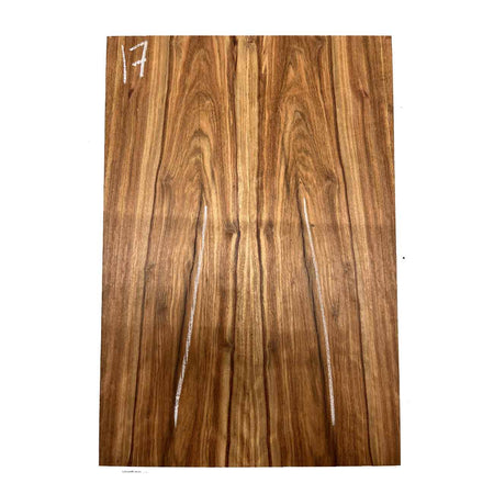 Chechen/Caribbean Rosewood Bookmatched Guitar Drop Tops  21" x 7" x 3/8" #17 - Exotic Wood Zone - Buy online Across USA 