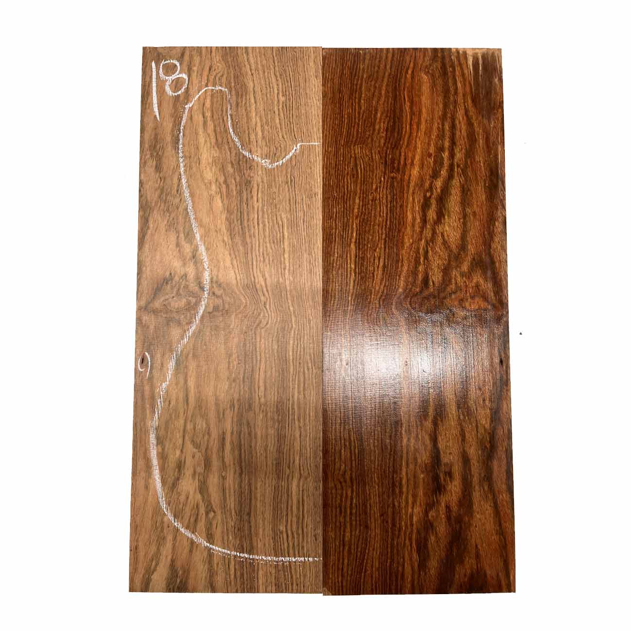 Chechen/Caribbean Rosewood Bookmatched Guitar Drop Tops  21" x 7" x 3/8" #18 - Exotic Wood Zone - Buy online Across USA 