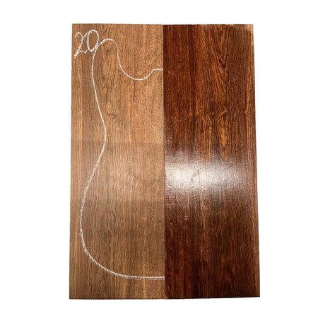 Chechen/Caribbean Rosewood Bookmatched Guitar Drop Tops  21" x 7" x 3/8" #20 - Exotic Wood Zone - Buy online Across USA 