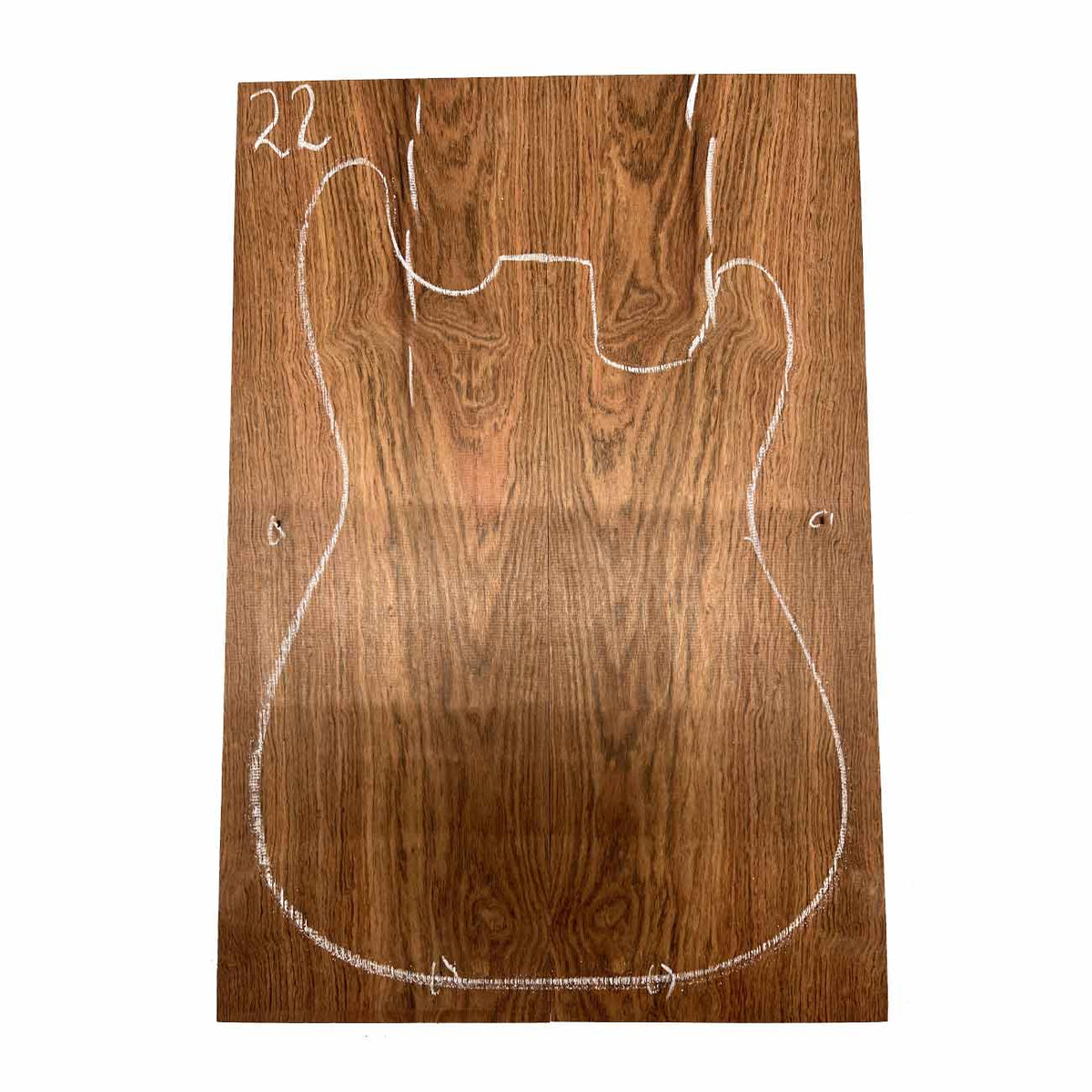 Chechen/Caribbean Rosewood Bookmatched Guitar Drop Tops  21" x 7" x 3/8" #22 - Exotic Wood Zone - Buy online Across USA 