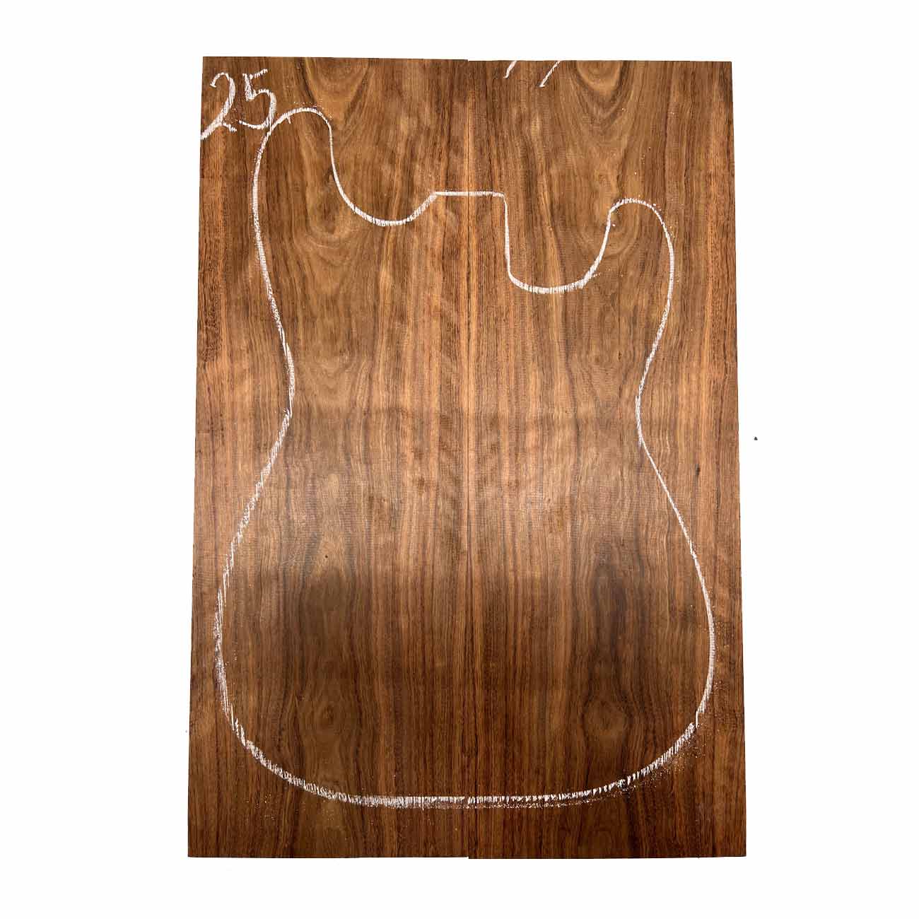 Chechen/Caribbean Rosewood Bookmatched Guitar Drop Tops  21" x 7" x 3/8" #25 - Exotic Wood Zone - Buy online Across USA 