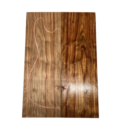 Chechen/Caribbean Rosewood Bookmatched Guitar Drop Tops  21&quot; x 7&quot; x 1/4&quot; - Exotic Wood Zone - Buy online Across USA 