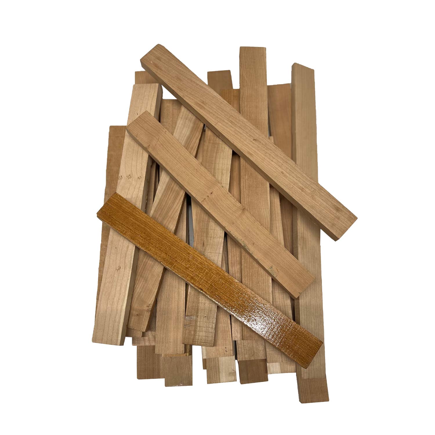 15 Pound Box of Cherry Wood Cut-Offs - 3/4&quot;-1&quot; Thick pieces - Exotic Wood Zone - Buy online Across USA 