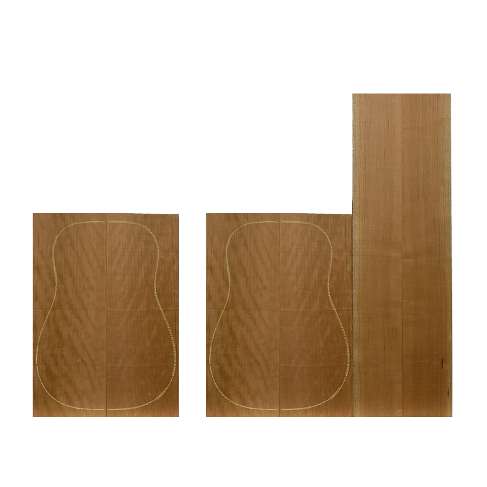 Cherry Tenor/Soprano/Concert Guitar Back &amp; Side Sets + Top Sets - Exotic Wood Zone - Buy online Across USA 