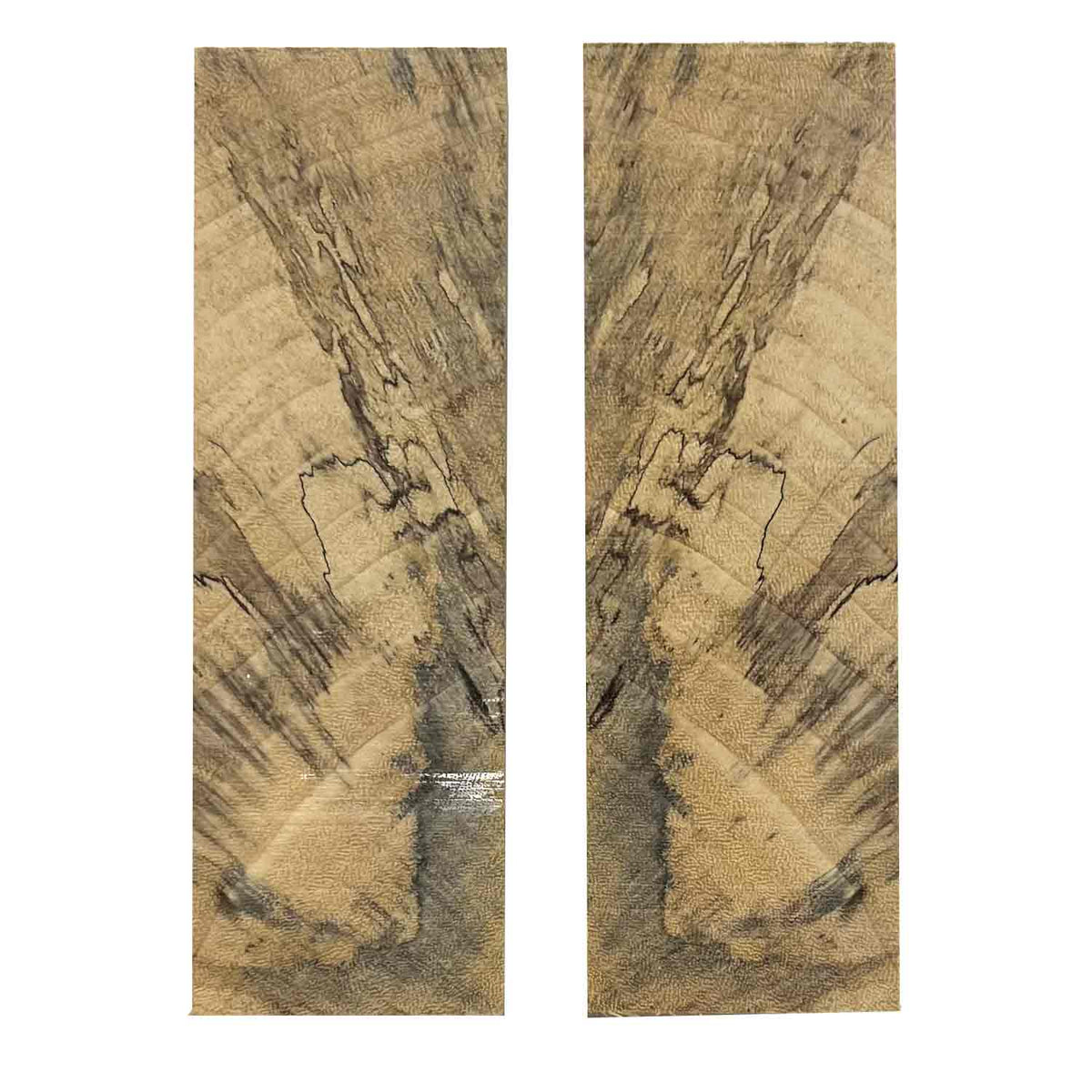 Spalted Tamarind Crosscut Wood Knife Blanks/Knife Scales Bookmatched 5"x1-1/2"x3/8" - Exotic Wood Zone - Buy online Across USA 