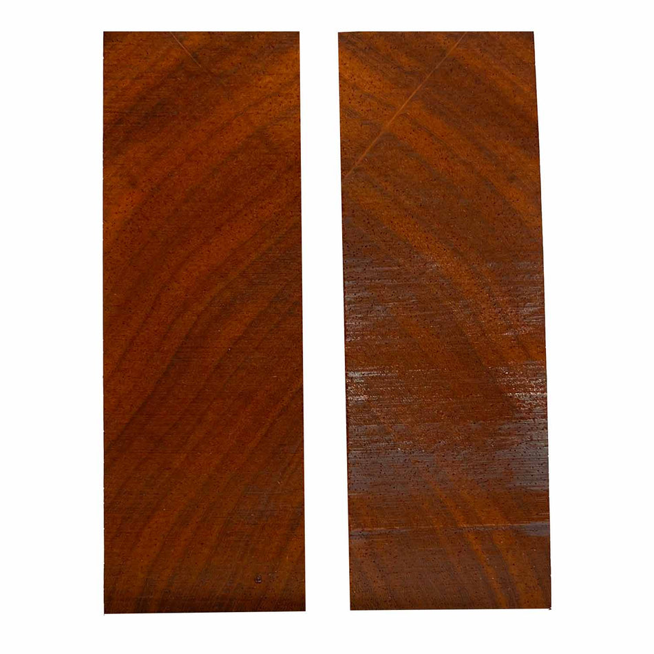 African Padauk Crosscut Wood Knife Blanks/Knife Scales Bookmatched 5"x1-1/2"x3/8" - Exotic Wood Zone - Buy online Across USA 