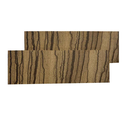 Zebrawood Crosscut Wood Knife Blanks/Knife Scales Bookmatched 5"x1-1/2"x3/8" - Exotic Wood Zone - Buy online Across USA 