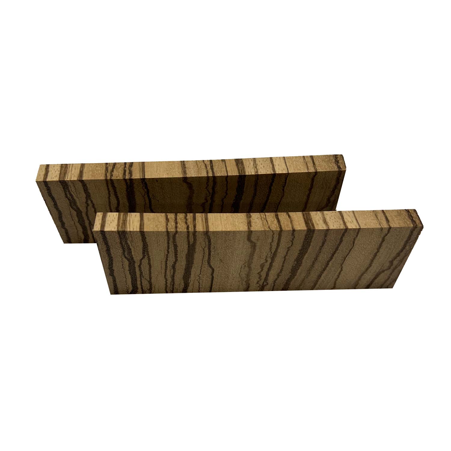 Zebrawood Crosscut Wood Knife Blanks/Knife Scales Bookmatched 5&quot;x1-1/2&quot;x3/8&quot; - Exotic Wood Zone - Buy online Across USA 
