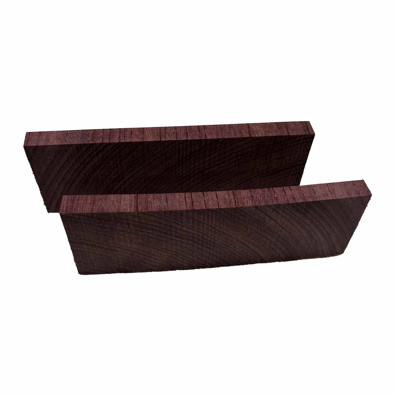 Purpleheart Crosscut Wood Knife Blanks/Knife Scales Bookmatched 5&quot;x1-1/2&quot;x3/8&quot; - Exotic Wood Zone - Buy online Across USA 