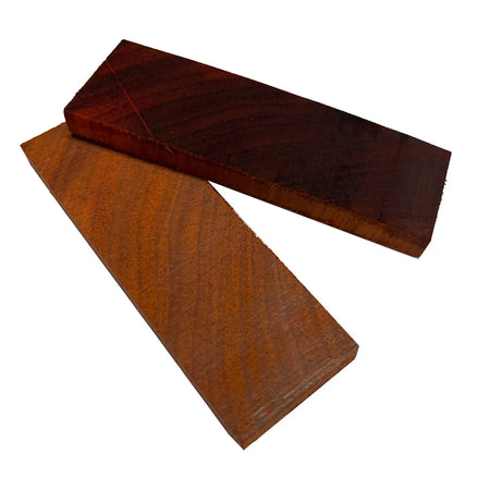 African Padauk Crosscut Wood Knife Blanks/Knife Scales Bookmatched 5"x1-1/2"x3/8" - Exotic Wood Zone - Buy online Across USA 