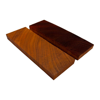 African Padauk Crosscut Wood Knife Blanks/Knife Scales Bookmatched 5&quot;x1-1/2&quot;x3/8&quot; - Exotic Wood Zone - Buy online Across USA 