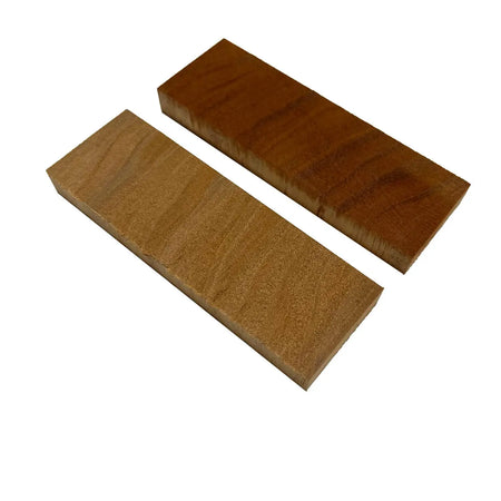 Honduran Mahogany Crosscut Wood Knife Blanks/Knife Scales Bookmatched 5"x1-1/2"x3/8" - Exotic Wood Zone - Buy online Across USA 