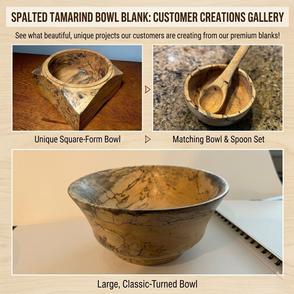 Spalted Tamarind Wood Bowl Blanks- Exotic Wood Zone – Exotic Wood Zone