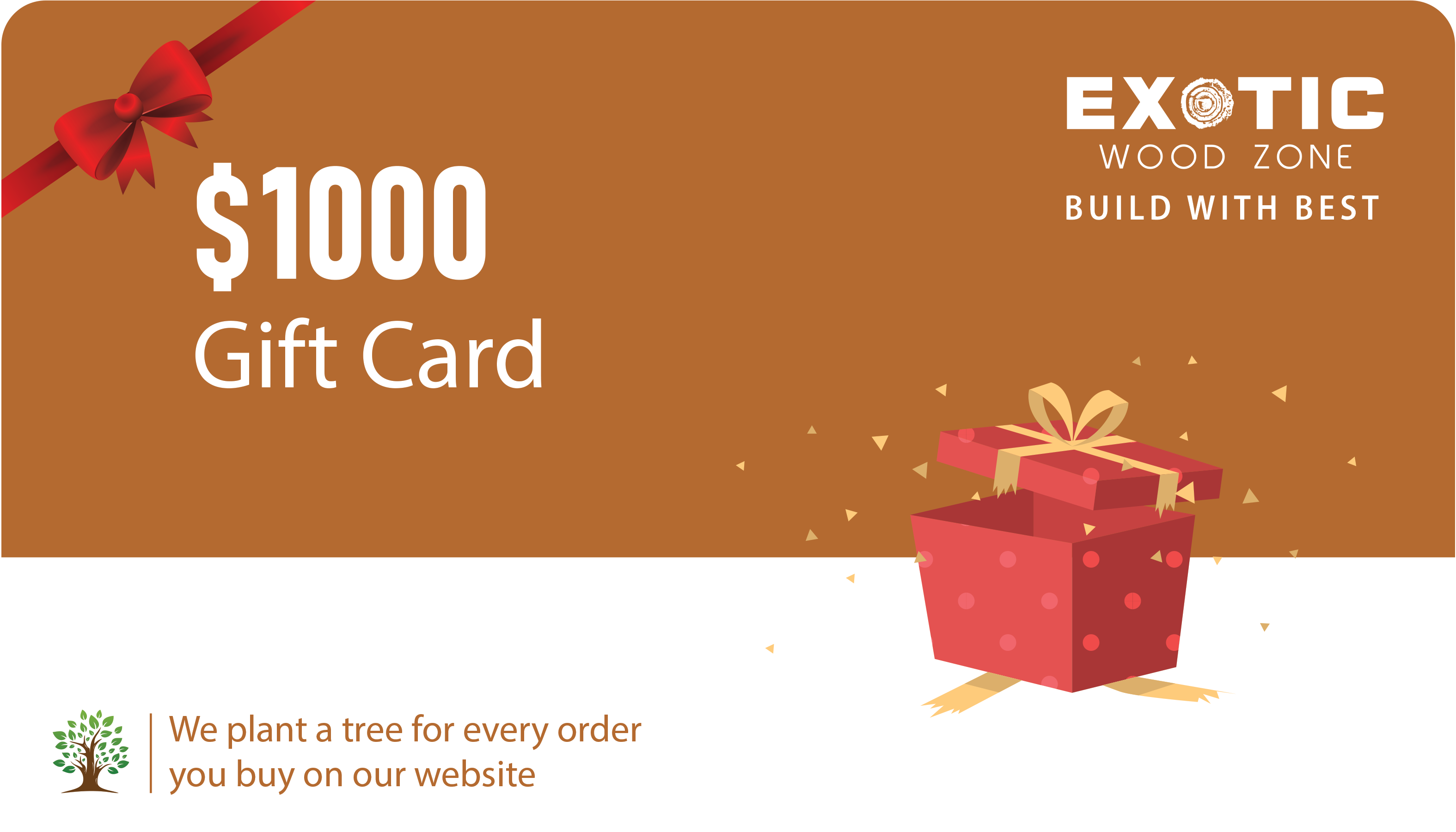 Exotic Wood Zone Digital Gift Card - Exotic Wood Zone