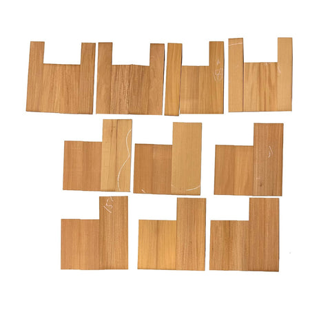 Pack of 10, Fijian Mahogany Tenor Ukulele Guitar Back & Side Set - Exotic Wood Zone - Buy online Across USA 