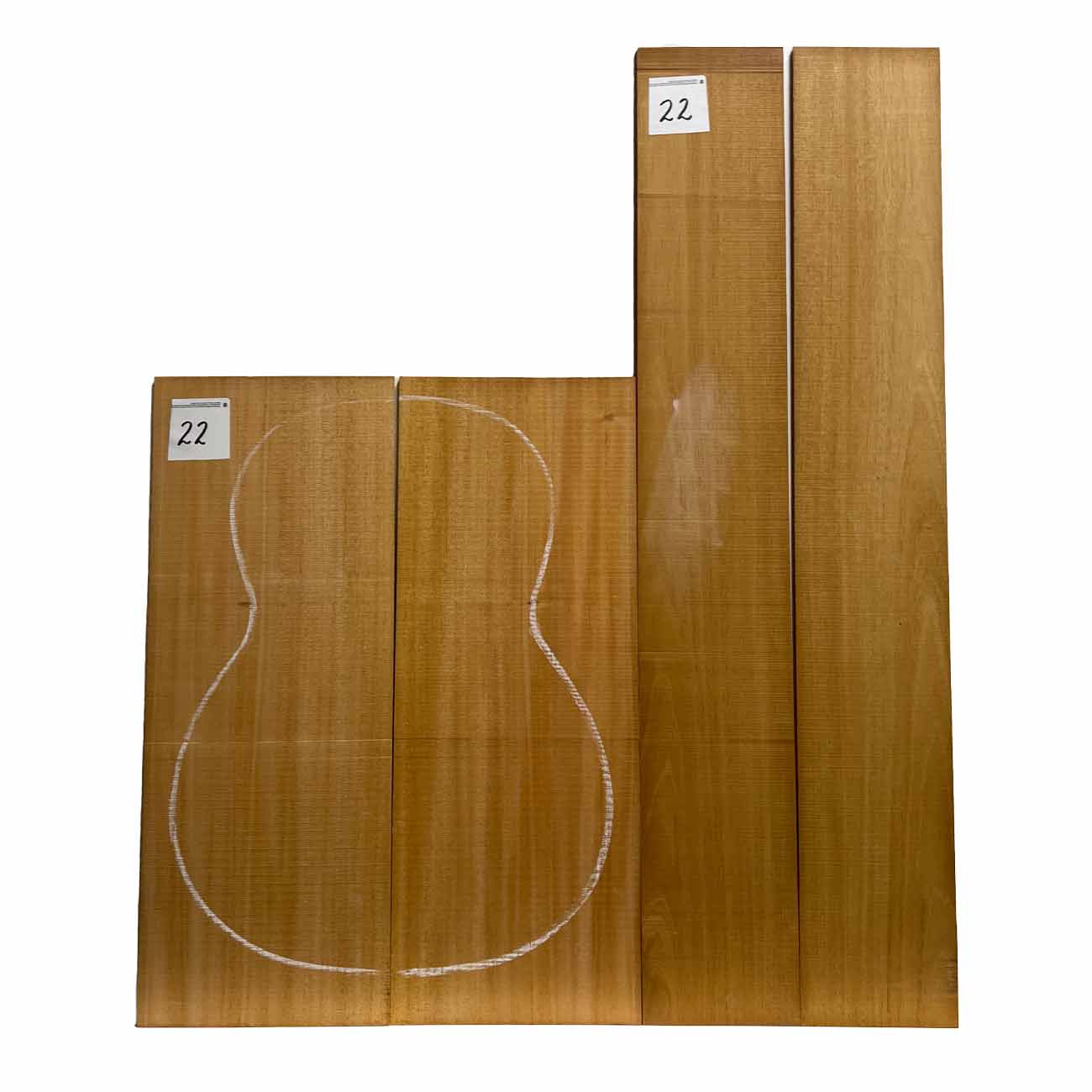 Fijian Mahogany Classical Guitar Back & Side Set #22 - Exotic Wood Zone - Buy online Across USA 